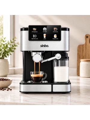 TeknoKapsül Espresso Kahve Makinesi 6 Programlı, 1.5l Su & 500ML Süt Hazneli