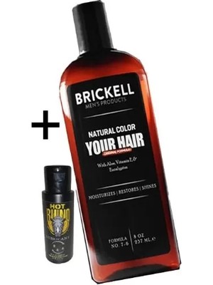 TeknoKapsül Brickell Saçsakal BEYAZLATICI237 ml Erkeklere Özel Şampuan + Hotrhino Cinselkaydırıcı Jel