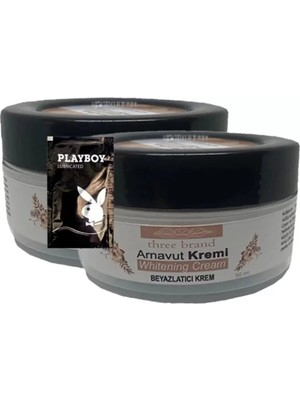 TeknoKapsül Süper Three Brand Arnavut Kremi 1+1 Whitening Cream Bölgesel Kremi 50 ml + 1 Adet Hediye Jel