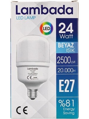 TeknoKapsül 24W Torch Beyaz LED Ampul 1 Adet