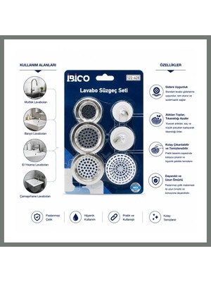 Bezos Lavabo Süzgeç ve Tapa Seti Mmbz