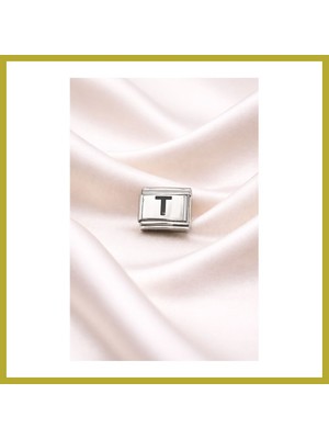 Bezos T Harfli Charm | Paslanmaz Çelik Harf Charm | Kişiye Özel Bileklik Aksesuarı Bcks