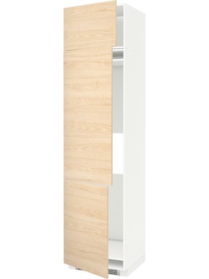 IKEA Açık Dişbudak Ankastre Buzdolabı Boy Dolabı 60X60X240 Cm, 3 Kapaklı