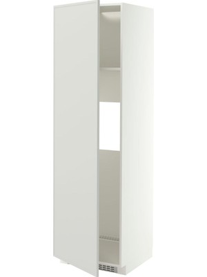 IKEA Açık Gri Ankastre Buzdolabı Boy Dolabı 60X60X200 Cm, Tek Kapaklı