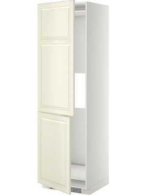 IKEA Kırık Beyaz Ankastre Buzdolabı Boy Dolabı 60X60X200 Cm, 2 Kapaklı
