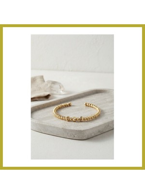 Bezos Gold Renk Dorika Model Kadın Bileklik Bcks