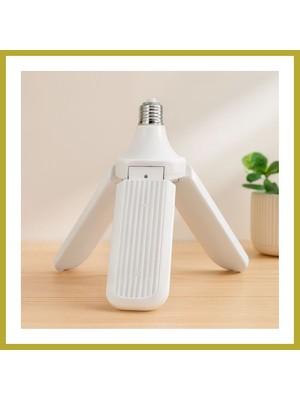 Bezos Pervane Model 3 Kollu Beyaz LED Ampul E27 24W Bcks