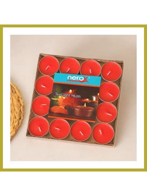 Bezos Tealight Yuvarlak Mum 32'li Mix Bcks