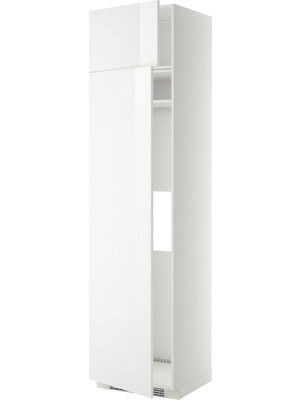 IKEA Beyaz Ankastre Buzdolabı Boy Dolabı 60X60X240 Cm, 2 Kapaklı