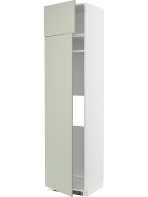 IKEA Açık Yeşil Ankastre Buzdolabı Boy Dolabı 60X60X240 Cm, 2 Kapaklı