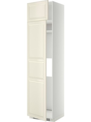 IKEA Kırık Beyaz Ankastre Buzdolabı Boy Dolabı 60X60X240 Cm, 2 Kapaklı