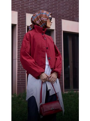 Belli Twill Ipek Eşarp Kahverengi