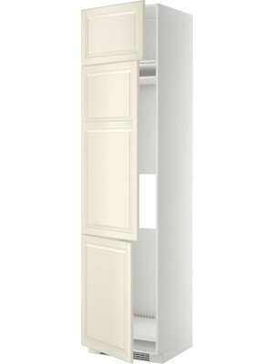 IKEA Kırık Beyaz Ankastre Buzdolabı Boy Dolabı 60X60X240 Cm, 3 Kapaklı