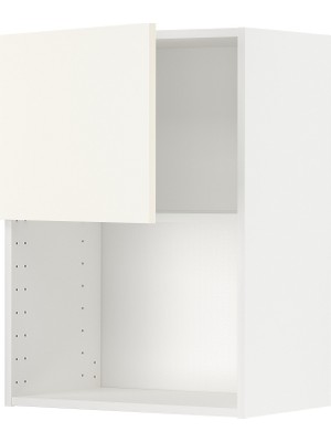 IKEA Beyaz Ankastre Mikrodalga Fırın Duvar Dolabı 60X38,6X80 Cm, Tek Kapaklı, Raflı
