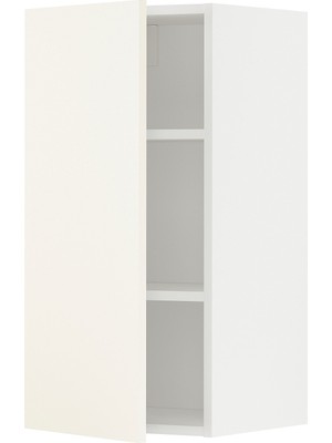 IKEA Beyaz Mutfak Duvar Dolabı 40X38,6X80 Cm, Tek Kapaklı, Raflı