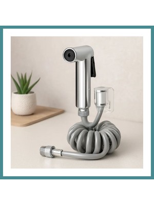 Bezos Taharetmatik El Duşu Seti Krom (Hortum, Mafsal, Vakumlu) Mac