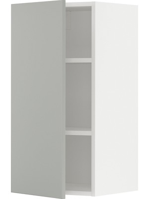 IKEA Açık Gri Mutfak Duvar Dolabı 40X38,6X80 Cm, Tek Kapaklı, Raflı