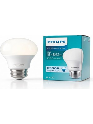 Die Grup Tr 8W=60W Essential LED Ampul Beyaz Işık (2 Adet)