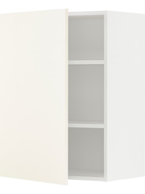 IKEA Beyaz Mutfak Duvar Dolabı 60X38,6X80 Cm, Tek Kapaklı, Raflı