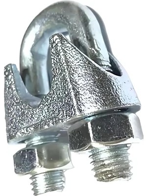 MUJGAN Halat Klemensi, Metal, 8 Mm, 5 Adet