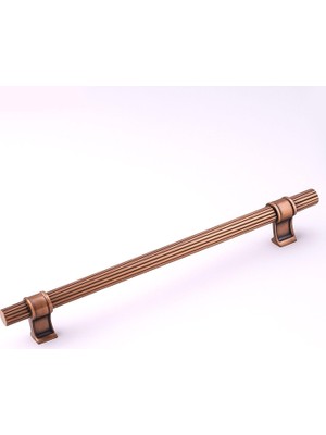 MUJGAN Hisar Soft Antik 224 mm Metal Çizgili Kulp Kulpu Kulpları Mobilya Çekmece Dolap Kapak Dayanıklı