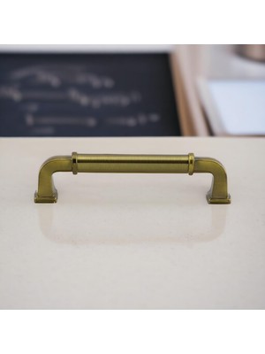 MUJGAN Alfa Metal Antik Sarı Kulp 160 MM-16CM Mobilya Çekmece Mutfak Dolabı Dolap Kapak Kulpları Kulb Kulpu
