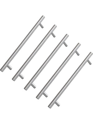 MUJGAN 5 Adet Rosemary Inox Metal Kulp 192 mm (19.2 Cm) Mobilya Mutfak Çekmece Dolap Kapak Kulpu Kulbu