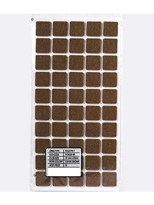 MUJGAN Yapışkanlı Keçe 20 * 20MM
