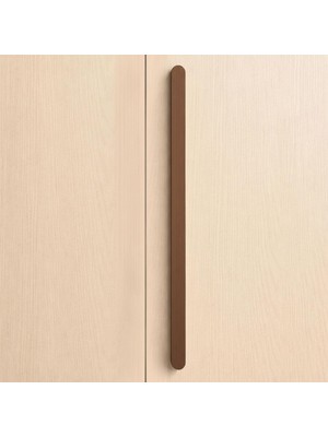 MUJGAN Anzer Çizgili Bronz Modern Çekmece Kulp 800 mm Dolap Kapak Kulbu Metal Gövde Uzun Tasarım