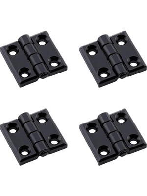 MUJGAN Siyah Metal 4 Adet Set Yaprak Menteşe 30X30MM Dayanıklı Mobilya Kapı Dolap Çekmece Kapak Aksesuar