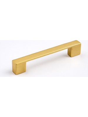 MUJGAN Gölcük Metal Mat Altın Gold Kulp 128 mm Mobilya Çekmece Mutfak Dolabı Dolap Kapak Kulpları Kulb