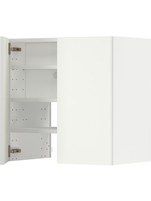 IKEA Beyaz Aspiratör Dolabı 60X38,6X60 Cm, 2 Kapaklı