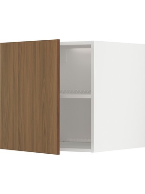 IKEA Ceviz Dolap Üstü Ek Dolap 60X61,6X60 Cm, Tek Kapaklı