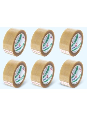 MUJGAN Nuga 45 mm x 100 mt Solvent Akrilik Koli Bandı 6 Adet