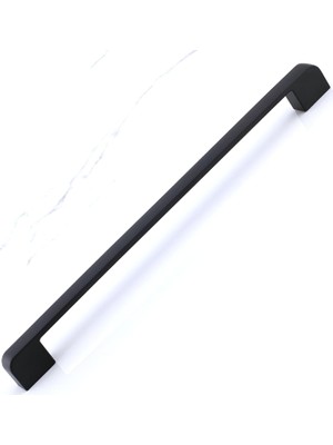 MUJGAN BADEM10 Radus Siyah Metal Kulp 256 mm - 25.6 cm Mobilya Çekmece Mutfak Dolabı Dolap Kulpları Kulbu Kulpu