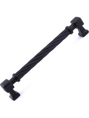 MUJGAN Burma Mat Siyah Metal Kulp 128 mm 12.8 cm Mobilya Çekmece Mutfak Dolabı Dolap Modern Kapak Kulpları