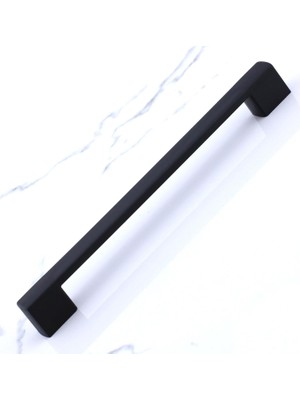 MUJGAN BADEM10 Gölcük 160 mm (Sert Plastik) 5 Adet Siyah Mobilya Çekmece Mutfak Dolap Dolabı Kulpu Kulbu Kulpları