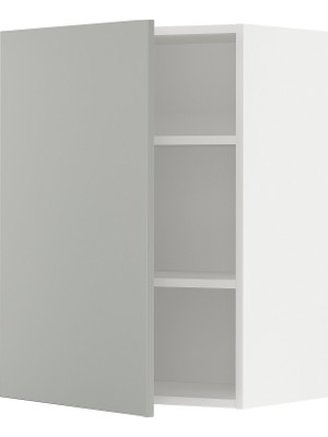 IKEA Açık Gri Mutfak Duvar Dolabı 60X38,6X80 Cm, Tek Kapaklı, Raflı