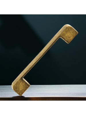 MUJGAN Radus 10 Adet Antik Sarı Metal Kulp 128 mm 12.8 cm Mobilya Çekmece Mutfak Dolap Kulpları Kulbu Kulpu