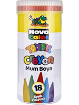 MUJGAN Nova Color Mum Boya Tombul Metal Tüp 18 Renk