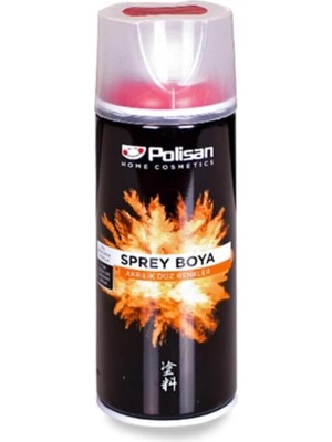 MUJGAN Polisan Akrilik Bayrak Kırmızı Sprey Boya 400 ml
