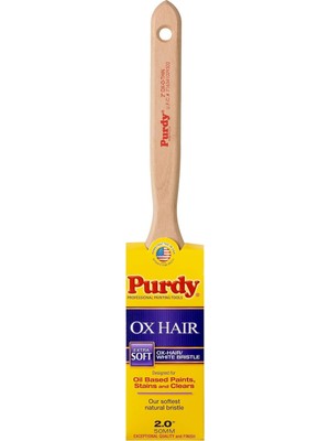 MUJGAN Purdy 144300030 Ox-O-Ince Ox-Saç Fırçası/beyaz Çin Bristle Ressam Fırçası Düz, 3 Inç, 144300020