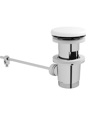 MUJGAN Vitra Metropole Beyaz Seramik Süzgeç, Lavabo Sifon Üst Grubu - 6397L003-0159