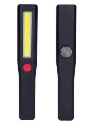 MUJGAN Cob LED El Feneri, Pilli ve Mıknatıslı