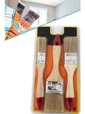 MUJGAN Mobee Real OZS-10149 Boyacı Seti 3 Parça Kestirme Fırça Seti 1410