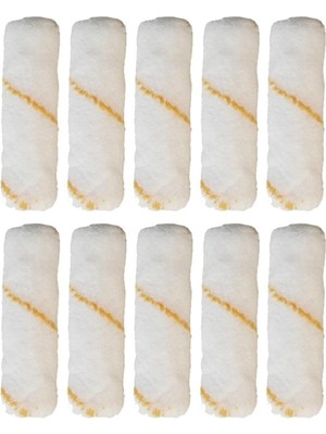 MUJGAN Orret Home 10 Adet Parmak Rulo Yedeği,boya ve Badana Için 10 cm Parmak Rulo Yedeği,boya Badana Fırçası