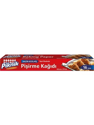 MUJGAN Piknik Gıda Ambalaj Pişirme Kağıdı Hazır Kesilmiş 16 Adet 1455