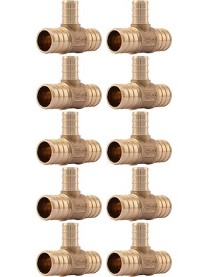 MUJGAN Shark UC412LFA10 3/10,2 cm x 3/10,2 cm x 1/5,1 cm Pirinç Pex Azaltır Çay 10 Paket