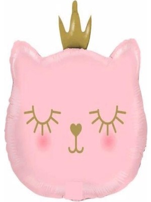 MUJGAN Kedi Pembe Folyo Balon