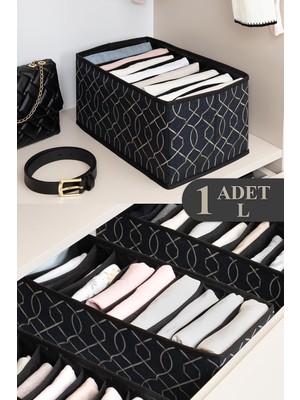 MUJGAN Pazar Kapısı Elegant Akordiyon Çekmece Içi Düzenleyici Organizer (1 Adet, Large)